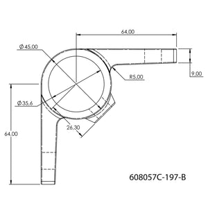 Bevestigingsring dubbel 90º 33,7 mm