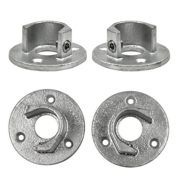 Voetplaat met inleg (set) 26,9 mm - Buiskoppelingen - 