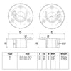 Voetplaat met inleg (set) 26,9 mm