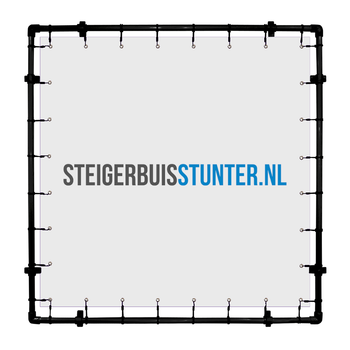 Reclameframe hangend zwart buiten